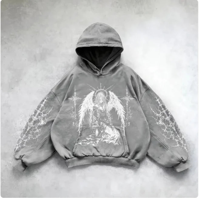 Metro Edge Y2K Hoodie Art Sweatshirt