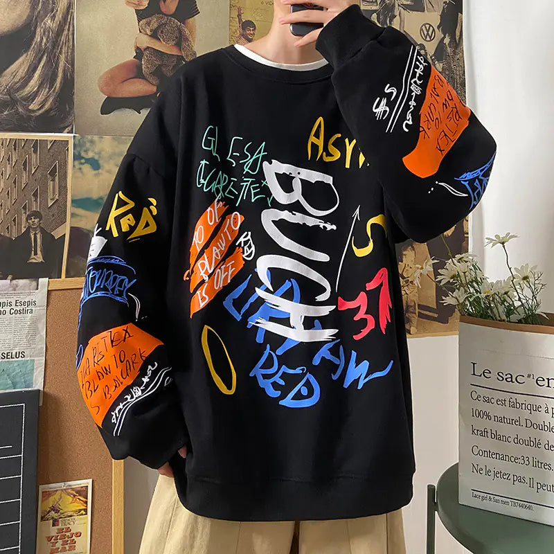 Urban Men's Oversized Autumn Sweatshirt