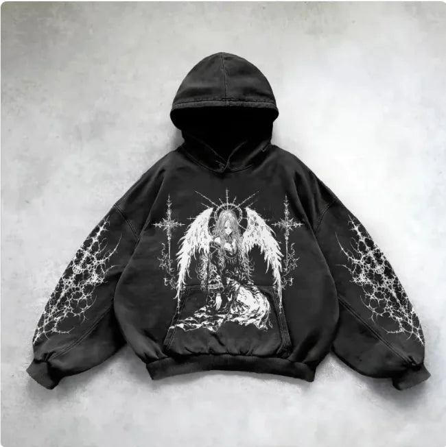 Metro Edge Y2K Hoodie Art Sweatshirt