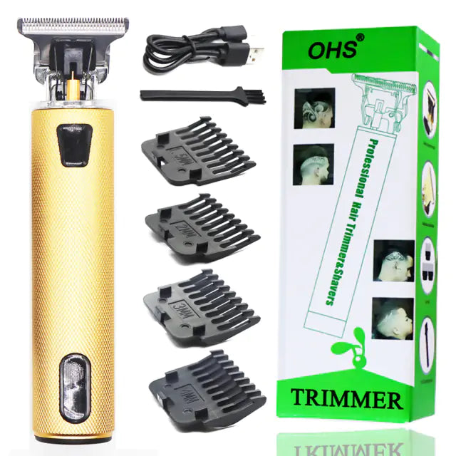 T9 USB Electric Hair Clipper: Rechargeable Trimmer for Men