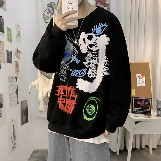 Urban Men's Oversized Autumn Sweatshirt