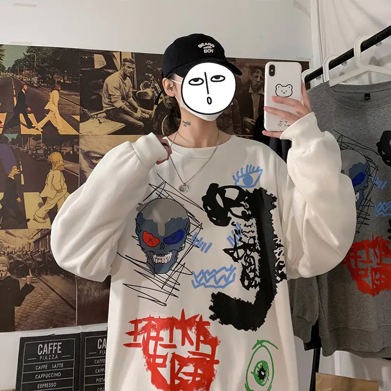 Urban Men's Oversized Autumn Sweatshirt
