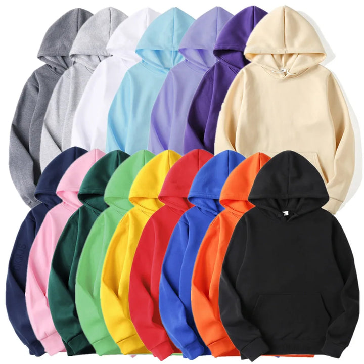 Men's & Women's Hoodies – Casual Solid Color