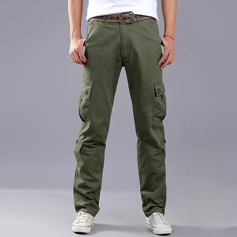 Male Trousers Straight Casual Men's Cargo Pants Stacked Loose Korean Style New In Regular Fit Luxury Oversize Fashion Y2k