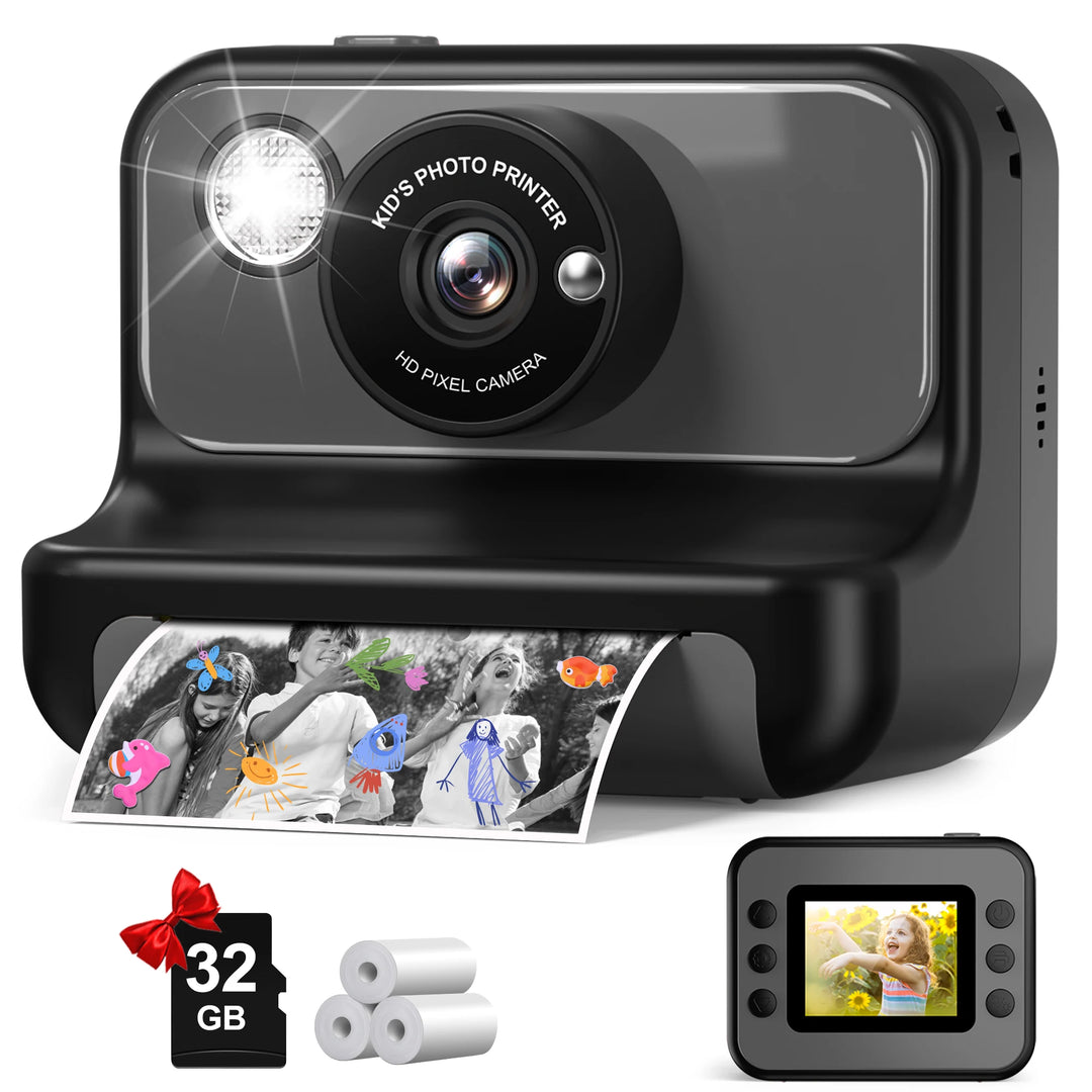 Gofunly Kids Instant Print Camera – 1080P HD Thermal Printing