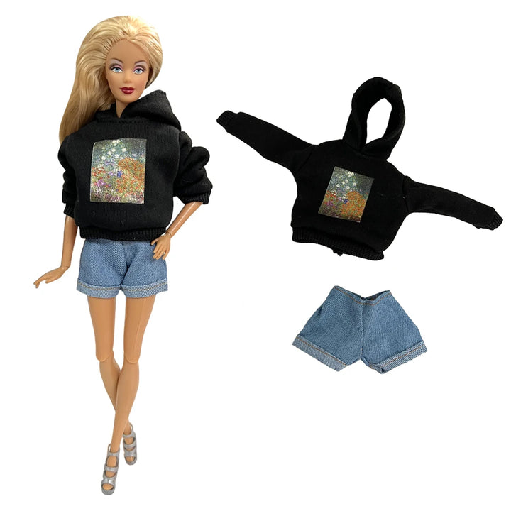 Fashion Skirt Set for 1/6 Doll – Casual Dollhouse Outfit