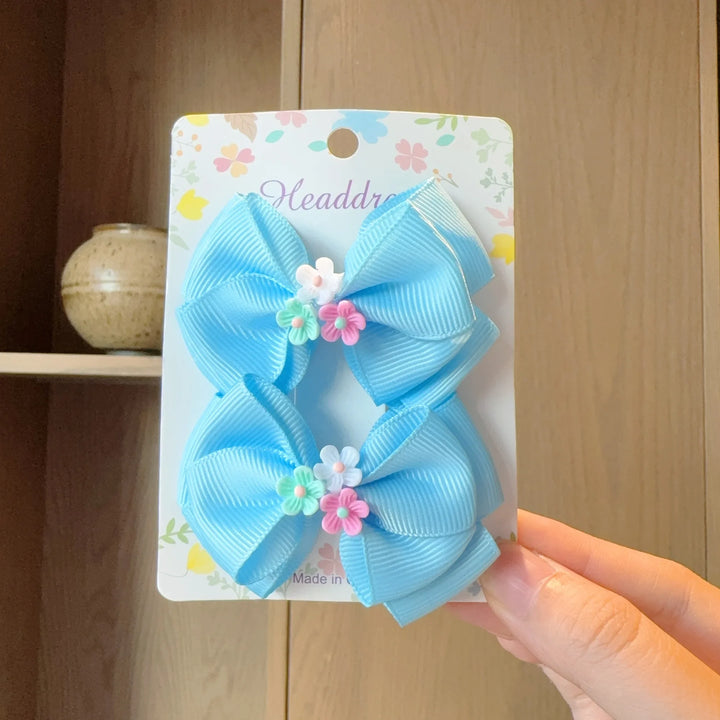 Baby Hair Bows – Ribbon Bowknot Clips