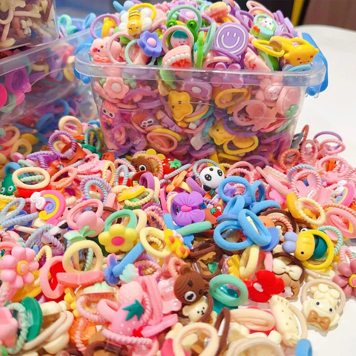 Children's rubber band Girl's rubber band High elastic durable hair accessories do not hurt hair small scrunchie