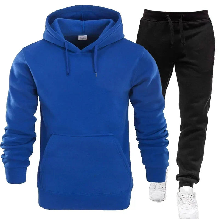 Basic Sweatshirt Hoodies & Pants Set