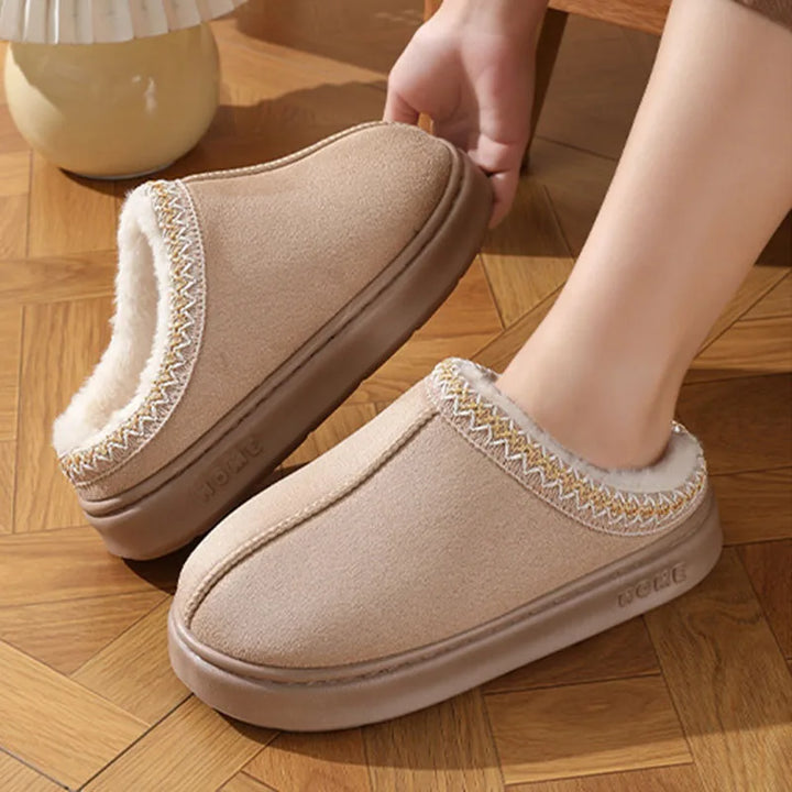 Soft Sole Plush Ankle Boots Women 2025 New Thick Bottom Non-slip Winter Boots Woman Light Casual Keep Warm Cotton-padded Shoes