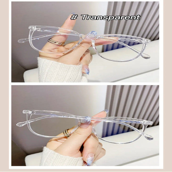 New Fashion Glasses for Women Retro Transparent Glasses Anti Blue Light Eyeglass Frame Luxury Brand Design Four Seasons Spectac