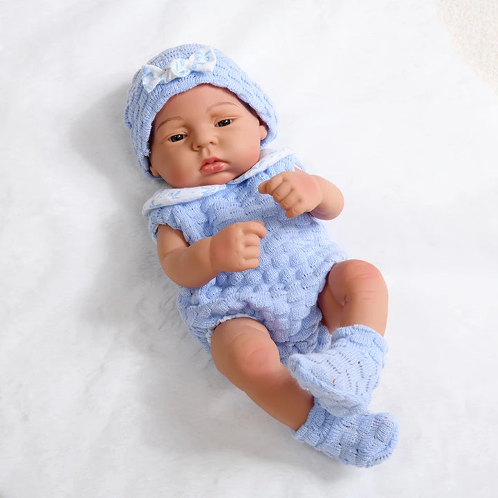 17-inch Lifelike Reborn Doll – Full Body Silicone Girl