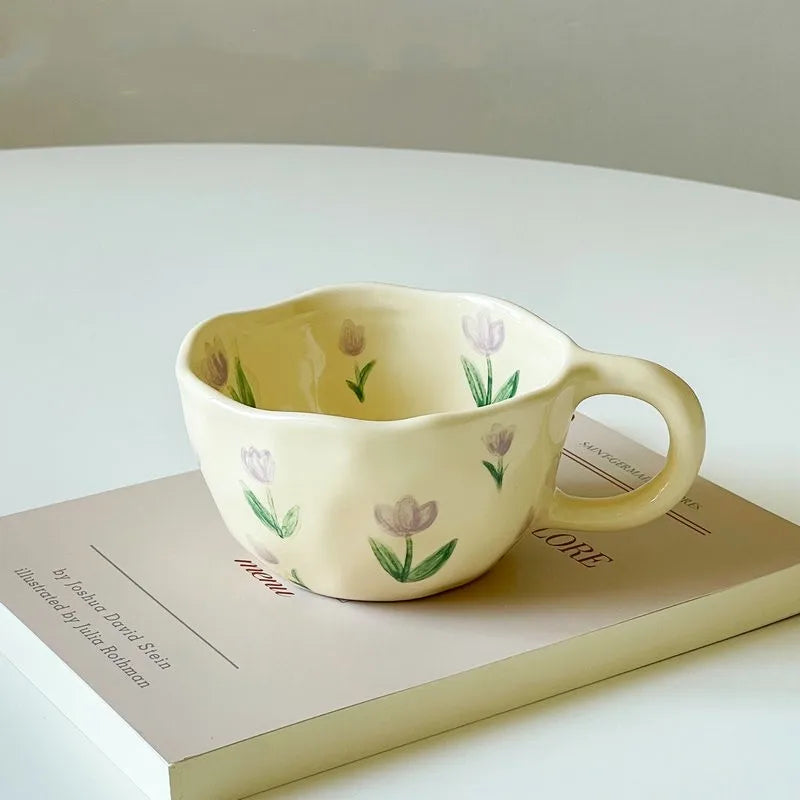 Korean Style Irregular Ceramic Mug