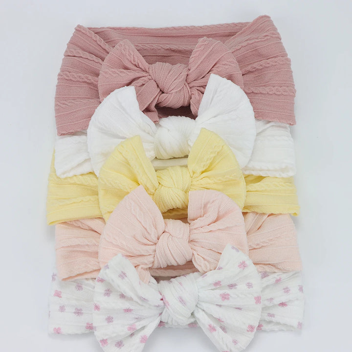 Baby Bows Headbands – Elastic Knit