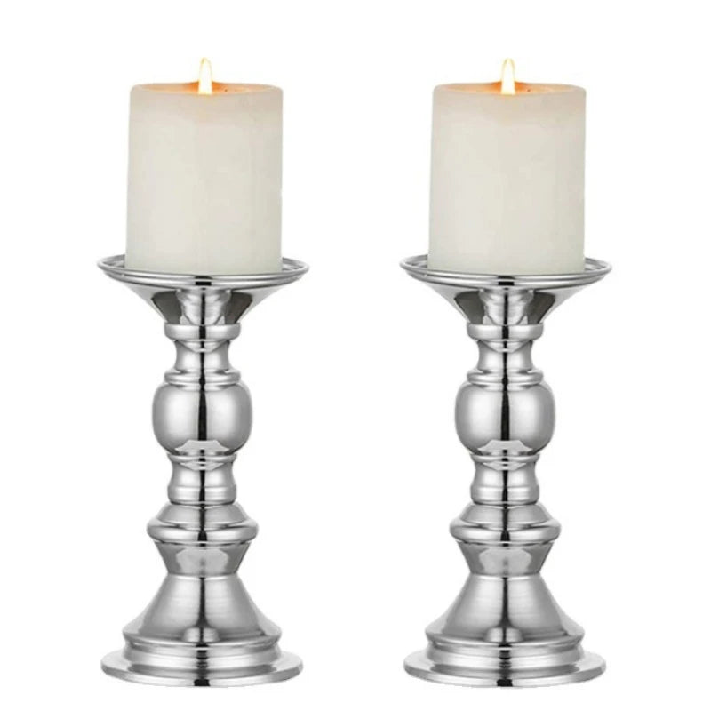 Golden Candle Holders – Elegant Metal Stand for Events