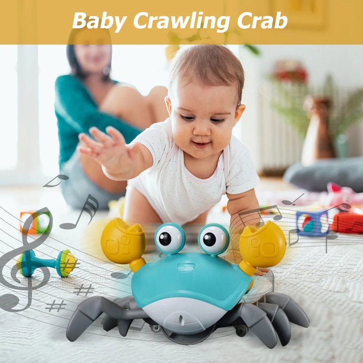 Crawling Crab Baby Toy – Interactive Obstacle-Avoiding Fun