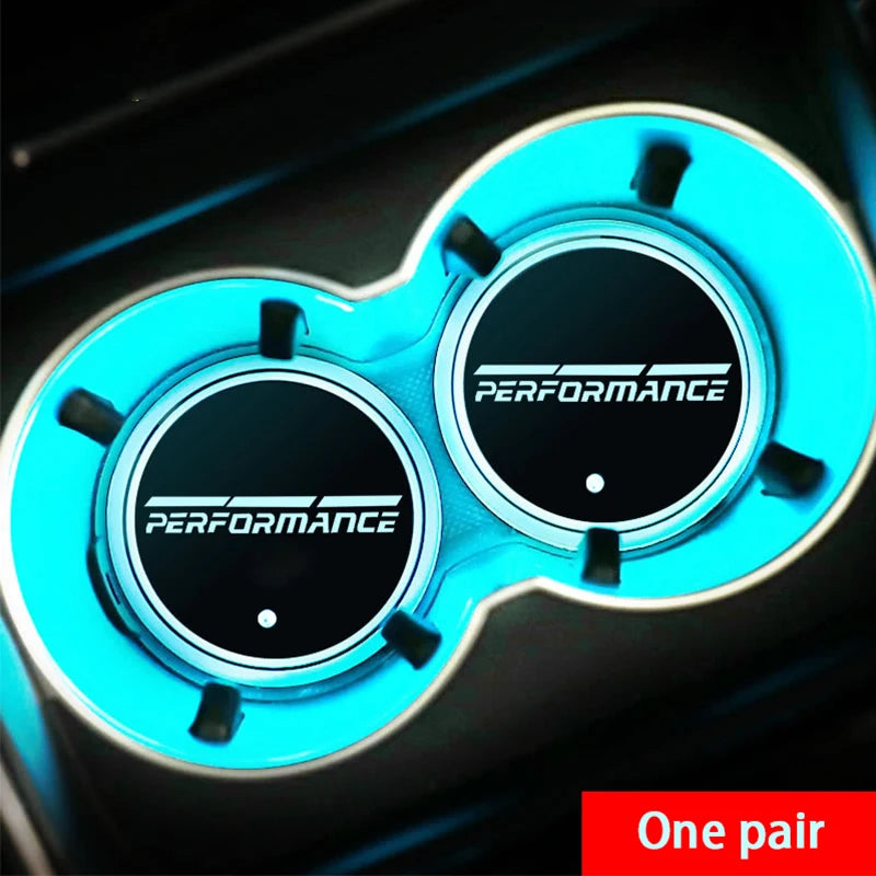 LED Luminous Car Cup Holder Coasters