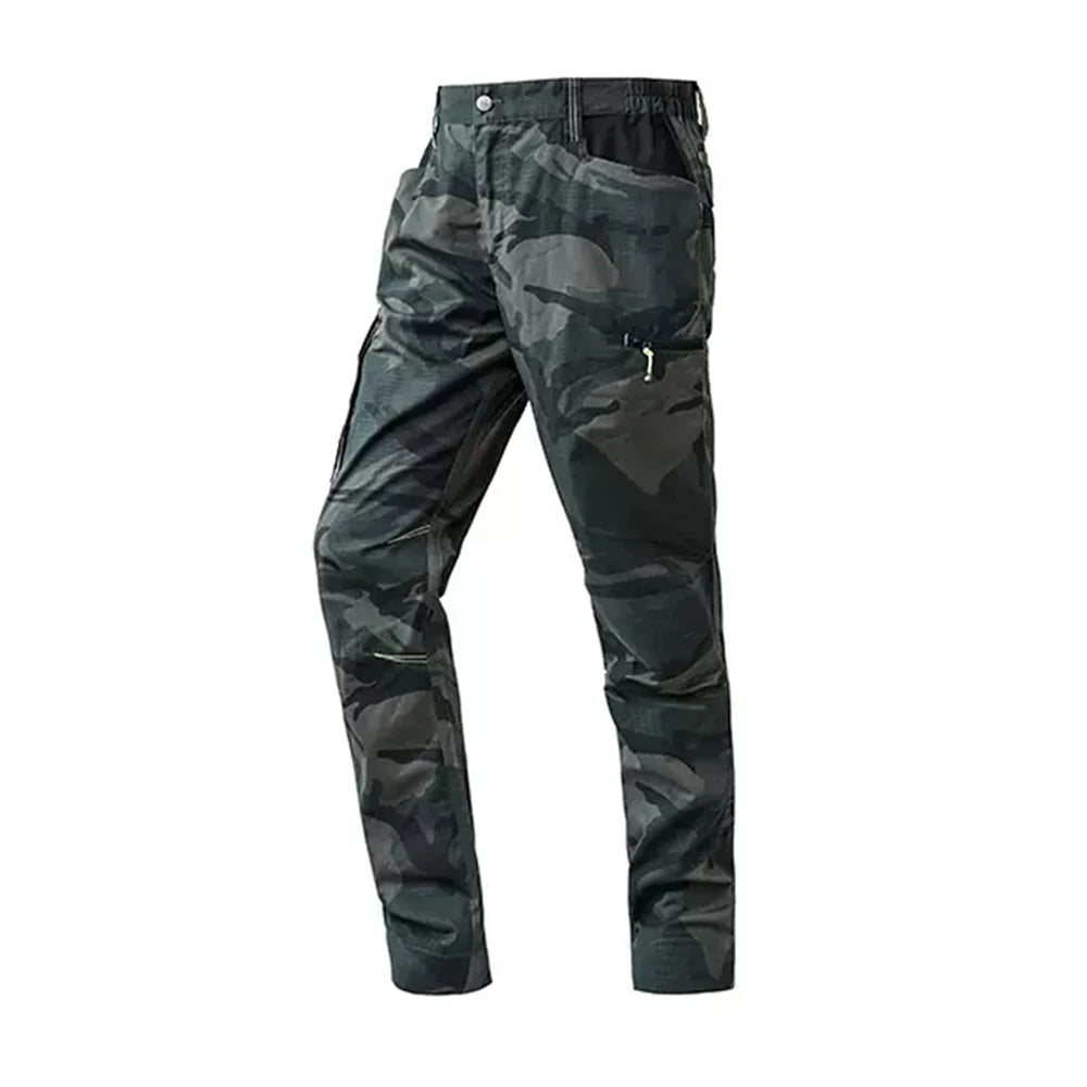 Working Repairman Pants Men Camouflage Multi Pockets Cargo Pants Quick Dry Work Trousers Workshop Clothes Workwear Construction