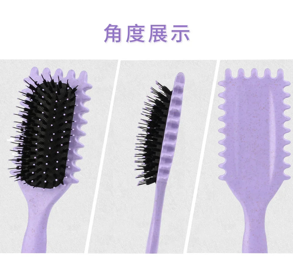 Women's Hair Comb Hollow Shaped Curly Hair Comb Multi Functional Scalp Massage And Anti-static Fluffy Hair Brush Hairstyle Tools