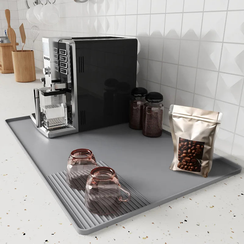 Multi-Purpose Silicone Mat Tray – Coffee, Kitchen & Dining Protection Pad