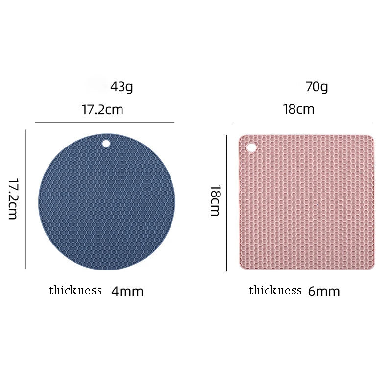 Heat Resistant Silicone Mats – Coasters & Pot Holders