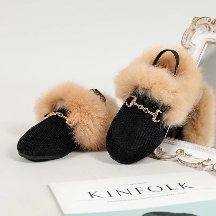 AS Kids Shoes – Fur Slides for Children