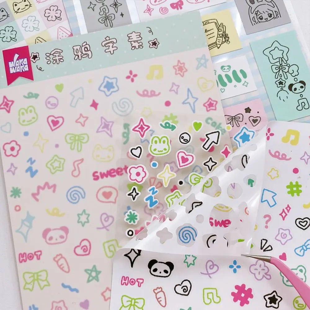 Kawaii Animal Deco Sticker Sheet