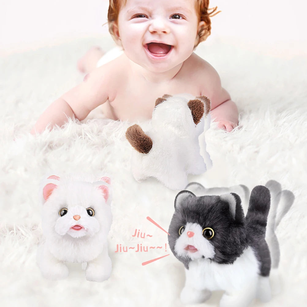 Electric Kitty Plush Toy – Walking & Crying Simulation Cat