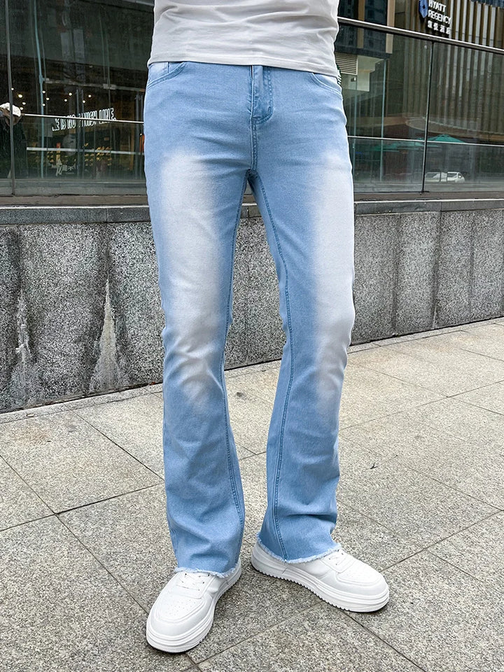 Casual Bell Pants – Slim Stretch Cotton Jeans