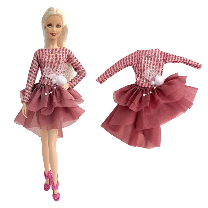 Fashion Skirt Set for 1/6 Doll – Casual Dollhouse Outfit