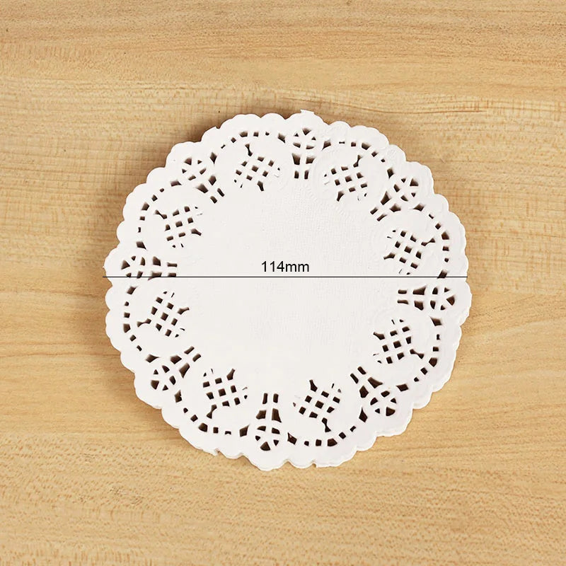 100pcs White Lace Coaster Doilies - Wedding & DIY Decor