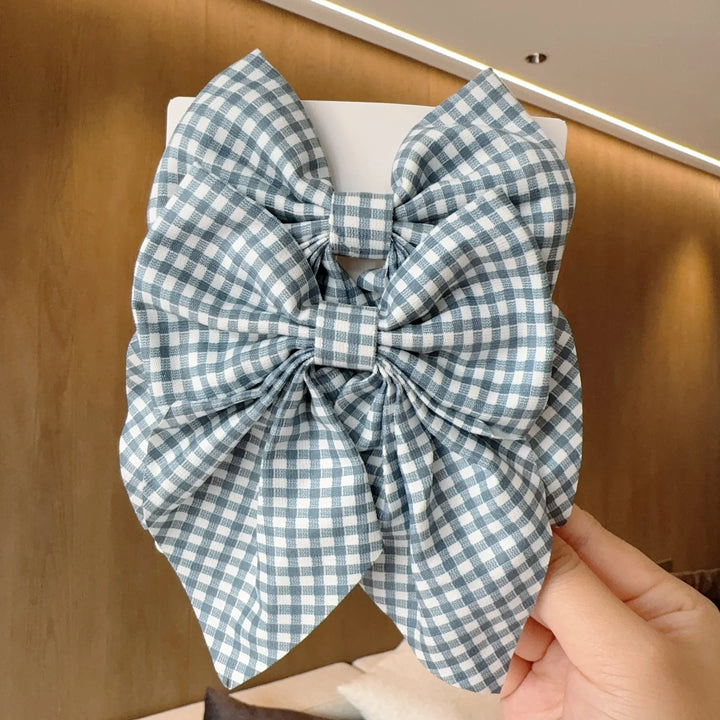 Floral Bow Hair Clips – Girls' Cute Headwear