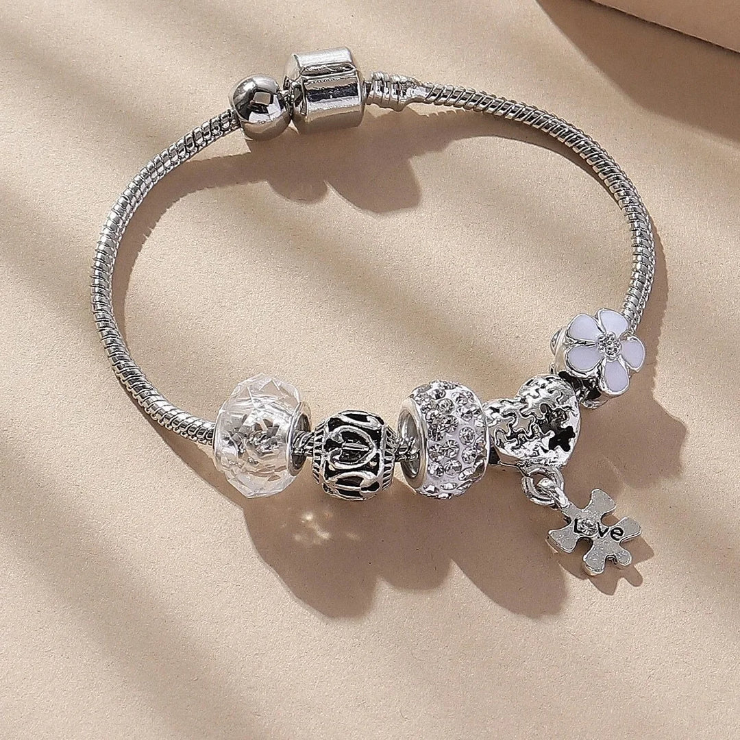 Women's Beaded Love Bracelet – Fashion Jewelry Accessory