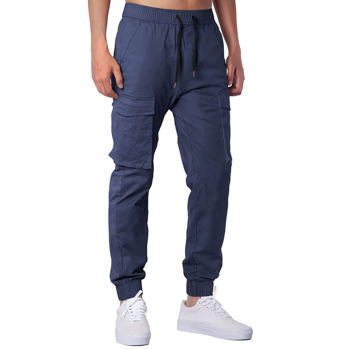 Color Mens Wide Leg Sweatpants Drawstring Pants Home Outdoor Breathable Cargo Pants Straight Casual Fashion Drawstring Trousers