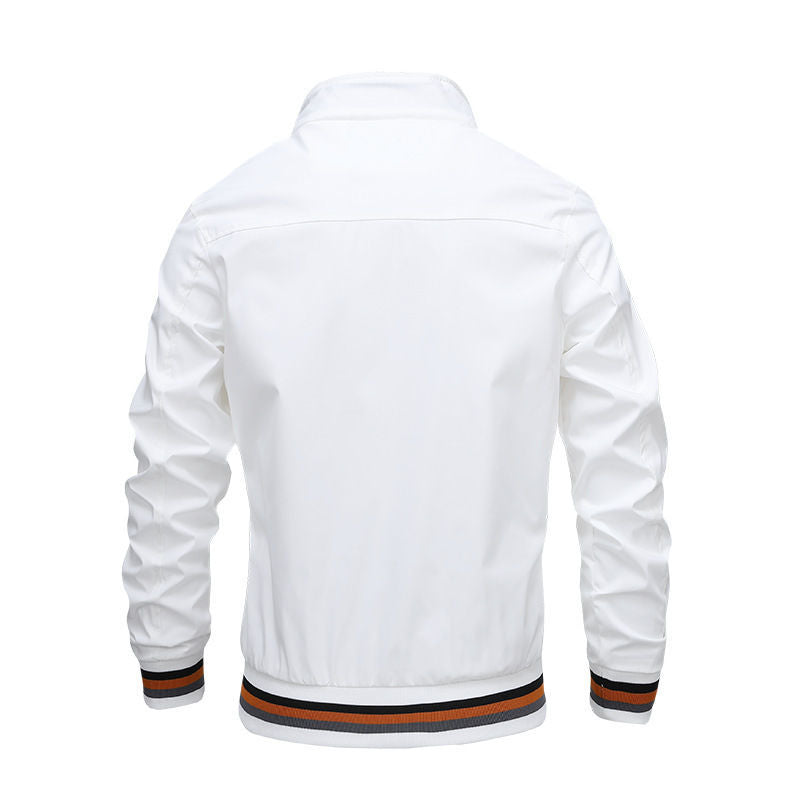 Men's Stand Collar Jacket – Waterproof Windbreaker