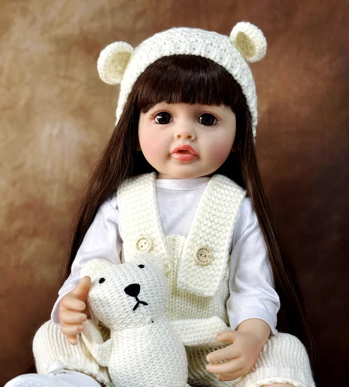 Lifelike Reborn Dolls Realistic Full Silicone Baby Bebe Vinyl 50CM Newborn Girl Doll Princess Toddler Toy Gift