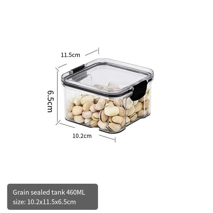 Sealed Can Kitchen Grain Storage And Organiser Large Can Plastic Moisture-proof Storage Box Household Seasoning Jar Storage Set