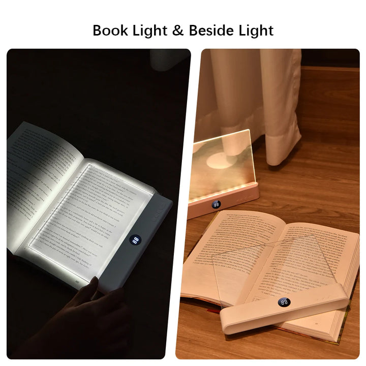 LED Book Light, Reading Lights, Book Desk Lamp Rechargeable Dimmable,Eye-Caring Studying Light,for Home,Office,Travel,Home Decor