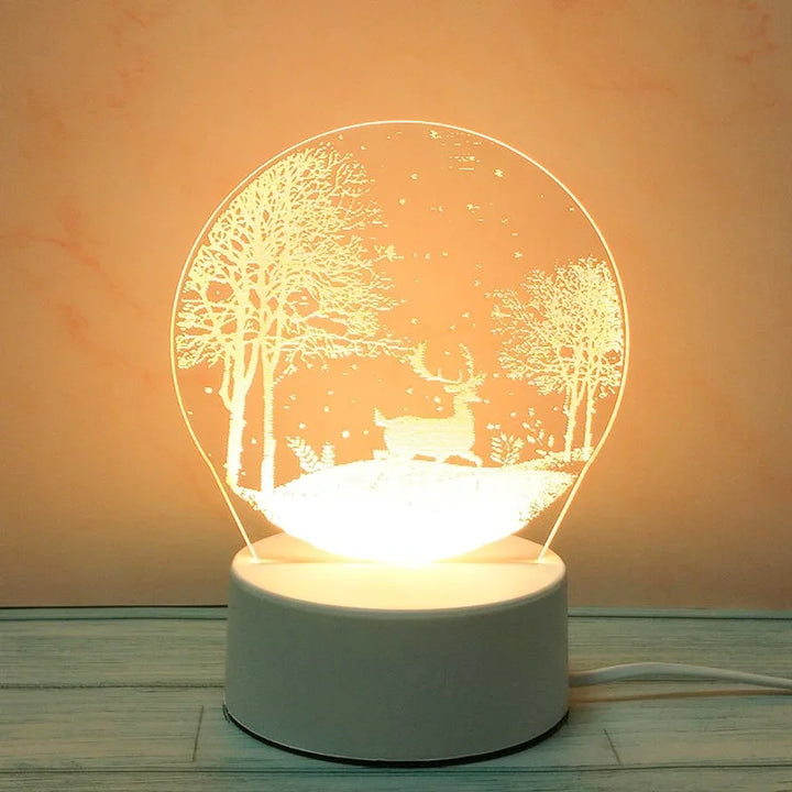 USB Acrylic Night Lights – Xmas Decor