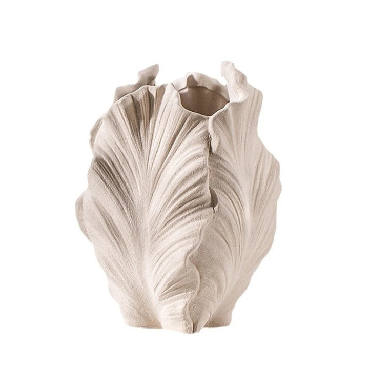 Irregular Wrinkle Ceramic Vase – Artistic Home Decor