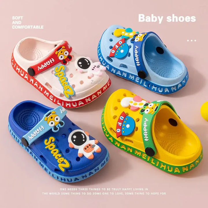 Children Garden Shoes Cute EVA Cartoon Beach Sandals Babies Summer Slippers High Quality Soft Kids Outdoor Slippers Flip Shoes