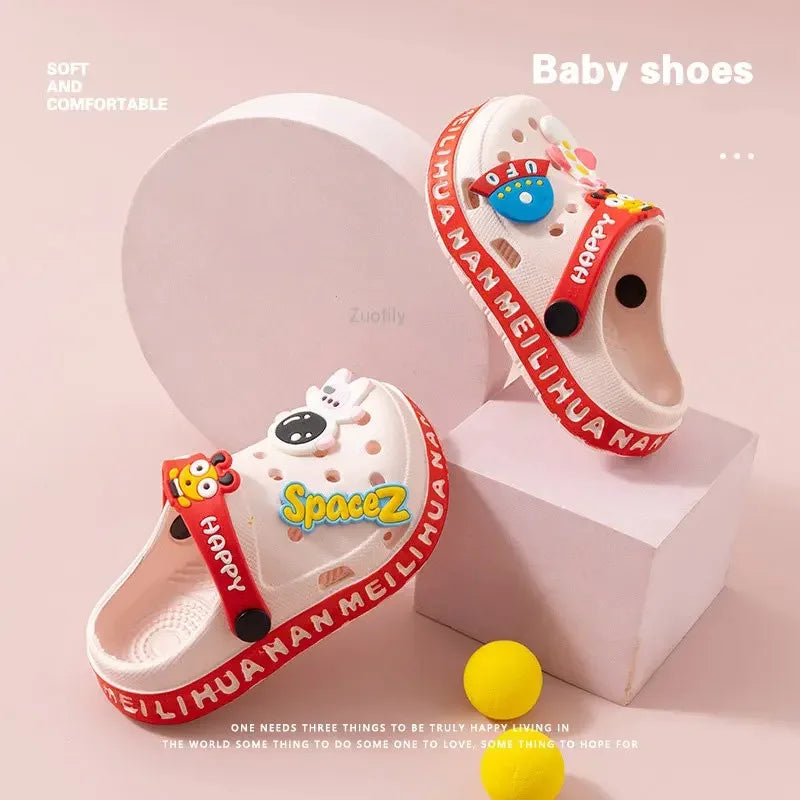 New Children Kids Baby Boys Girls Mules Clogs Summer Soft Sole Garden Beach Slippers Sandals Cave Hole Baby Shoes for Boys Girls