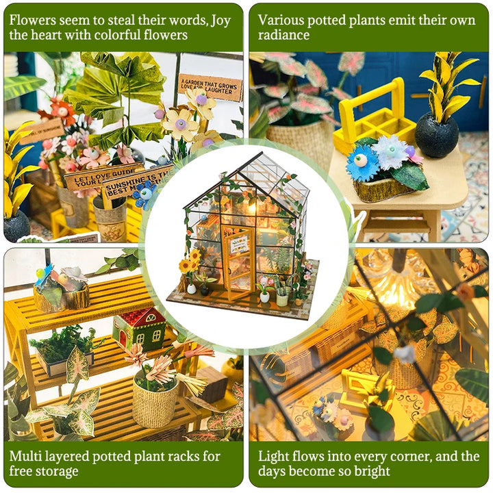 DIY Mini Flower Dollhouse Kit