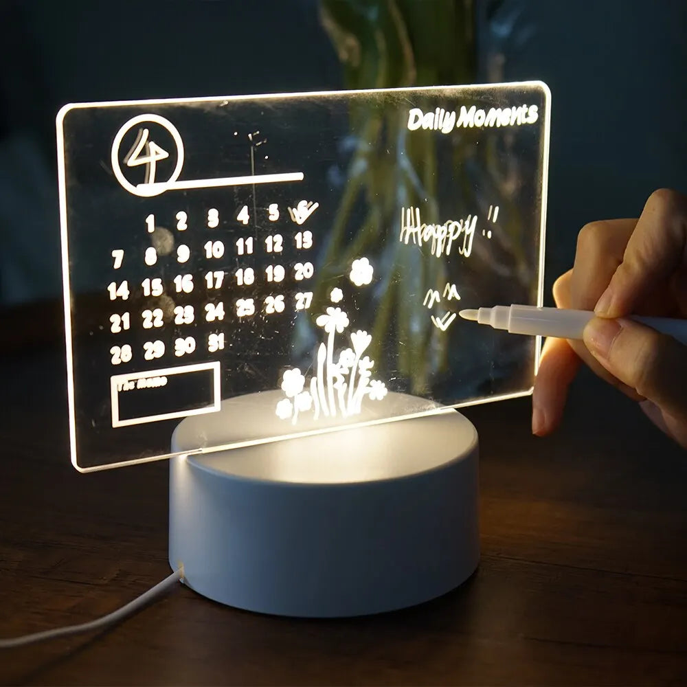 LED Note Board Night Lamp