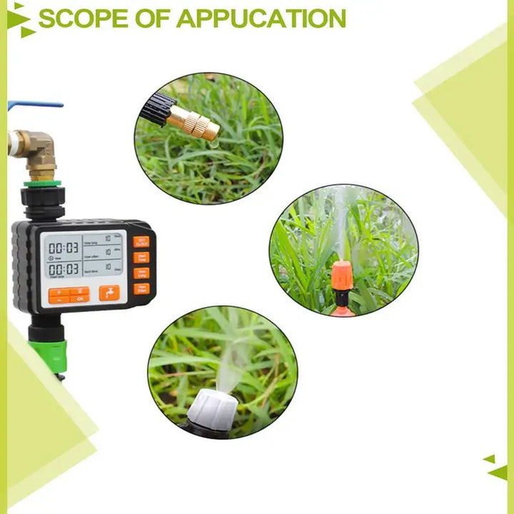 IP65 Programmable Garden Watering Timer Automatic Watering Irrigation Programmer For Greenhouse Drip Water System Controller