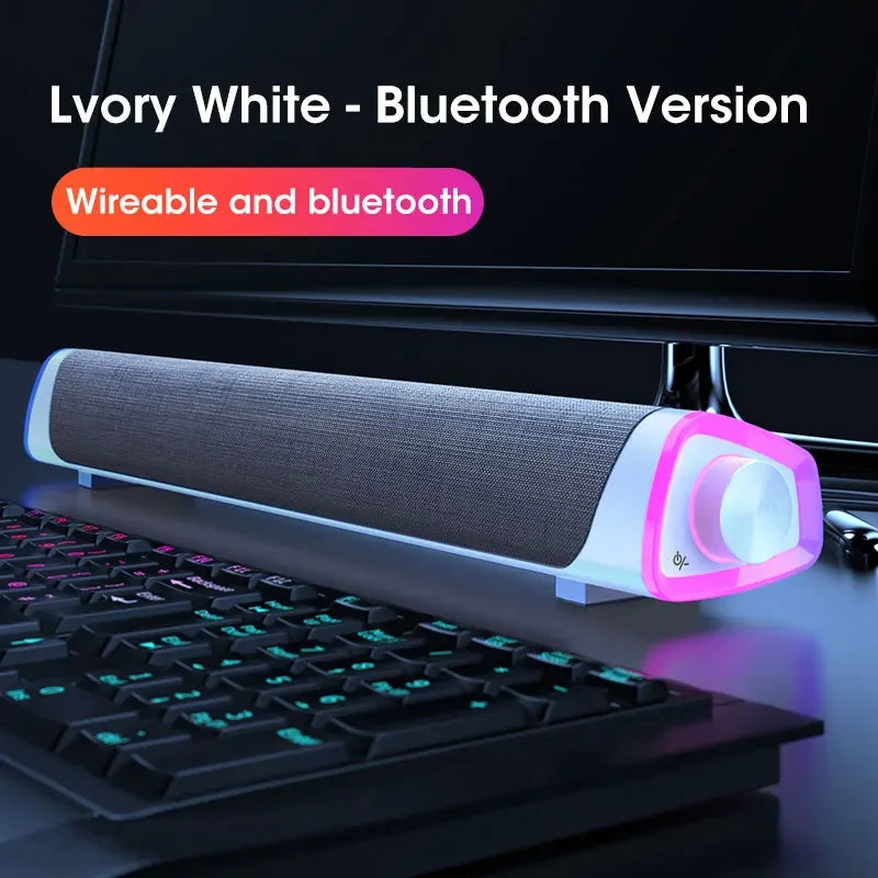 4D Computer Speaker Bar – Bluetooth Subwoofer