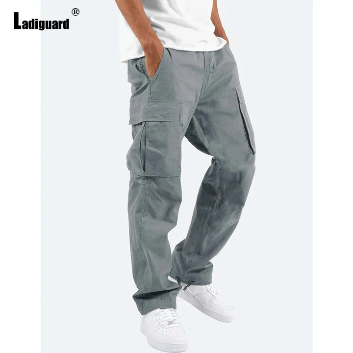 Plus Size Cargo Pants – Multi-Pockets Outdoor Sweatpants