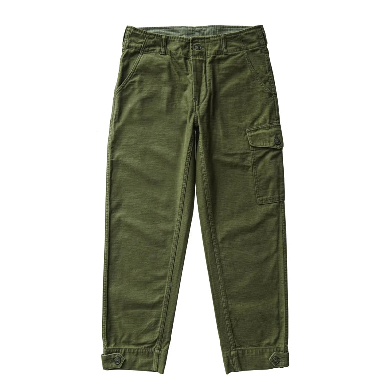 Sauce Zhan Mans Pants Aviators's Trousers Cargo Pants Baker Pants Satin Cotton Regular Fit