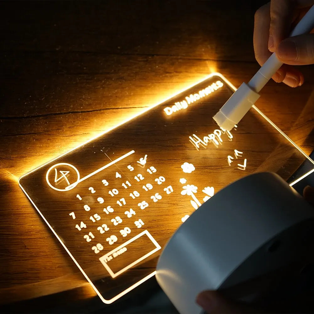 LED Note Board Night Lamp