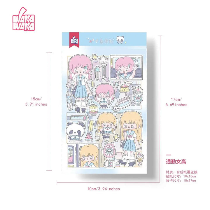 Kawaii Animal Deco Sticker Sheet